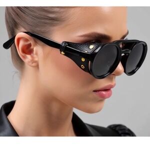 SUNGLASSES WOMEN CELEBRITY STYLE LUXURY FANCY‎ FLAT TOP RETRO MODERN LARGE GAFAS